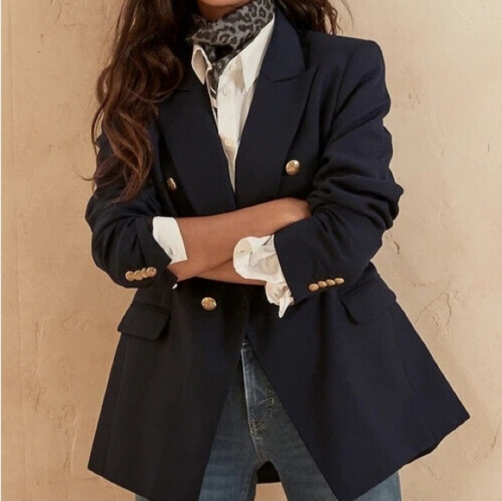 Banana Republic Black Blazer with Gold Buttons